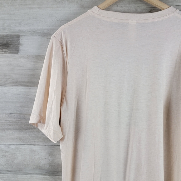 Cat Lady Tropicat Tee Shirt Soft Peachy Tan Women's Size Large - Picture 7 of 14